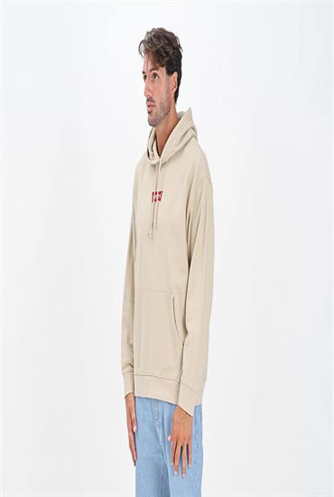 HOODIE -BADGE BATWING WHITE PEPPER-MEN